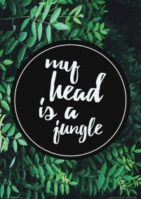 My head is a jungle - plakat