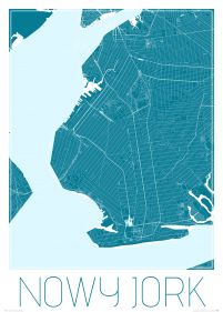 Nowy Jork - Niebieska mapa