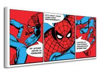 Duży obraz w stylu pop art z postacią Spider-mana