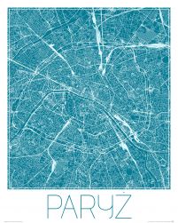Paryż - Niebieska mapa