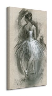 Obraz na płótnie przedstawia baletnicę