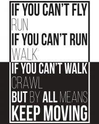 Keep moving - plakat