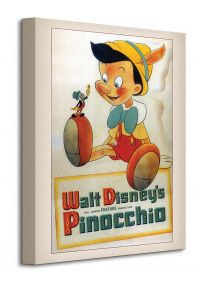 Obraz na płótnie przedstawia postać Pinokia