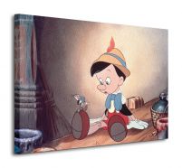 Obraz na płótnie przedstawia Pinokia