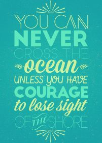 You can never cross the ocean - plakat