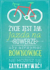 Rower - plakat