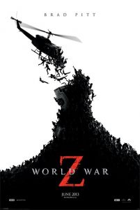Plakat z filmu World War Z na którym znajduje się horda Zombie