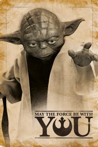 Plakat z filmu Gwiezdne Wojny: Star Wars Yoda - May The Force Be With You