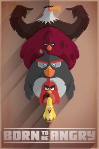 Angry Birds Born to be Angry - plakat
