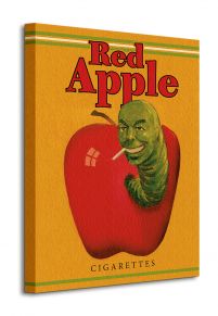 Perspektywa obrazu na płótnie przedstawiającego paczkę papiersów Red Apple