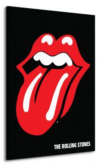 Obraz na płótnie przedstawia symbol Rolling Stonesów