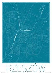 Rzeszów - Niebieska mapa