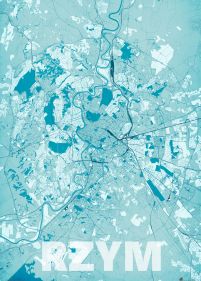 Rzym - Błękitna mapa