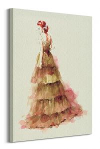 czerwonowłosa kobieta w sukni nisbet - obraz na płótnie