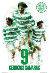 plakat z zawodnikiem Celticu - Georgios Samaras