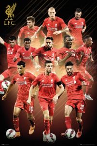 Plakat na ścianę z zawodnikami klubu Liverpool na sezon 2015/2016