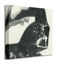 Obraz 30x30 przedstawia szkic Darth Vadera