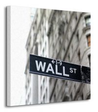 Wall Street, znak - Obraz na płótnie