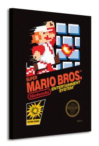 Obraz na płótnie przedstawia Mario z gry Mario Bros