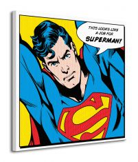 canvas z postacią supermana w formie komiksu