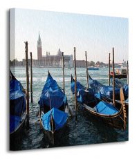Wenecja, gondole - obraz na płótnie