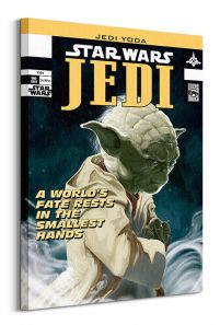 Star Wars Yoda Comic Cover - obraz na płótnie