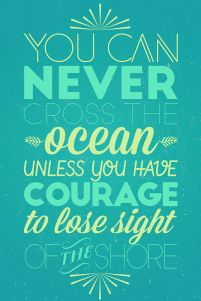 You can never cross the ocean - plakat