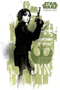 Star Wars Łotr 1 Jyn Grunge - plakat