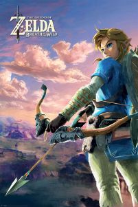 plakat gamingowy The Legend of Zelda Breath of the Wild