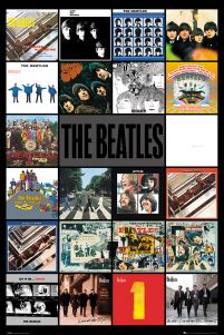 The Beatles Albumy Okładki - plakat na ścianę