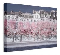 Obraz autorstwa David Clapp zatytułowany River Seine Infrared, Paris o wymiarach 40x30 cm