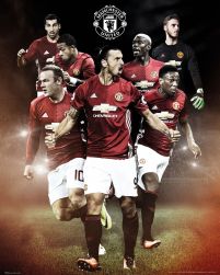 Manchester United Zawodnicy 16/17 - plakat