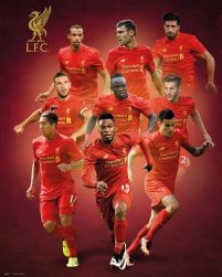 FC Liverpool Zawodnicy 16/17 - plakat na ścianę