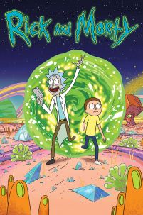 plakat zatytułowany Magiczny Portal z serialu Rick i Morty
