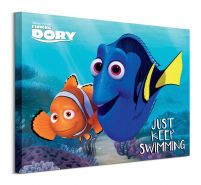 Finding Dory (Just Keep Swimming) - Obraz na płótnie