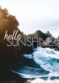 Hello sunshine - plakat A4