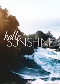 Hello sunshine - plakat A3