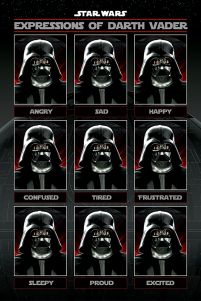 Star Wars Expressions of Darth Vader - plakat