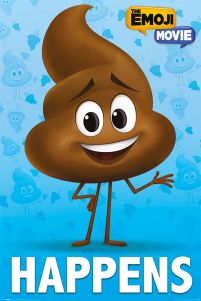 The Emoji Movie Poop Happens - plakat filmowy