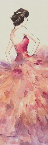 Eva, kobieta w pięknej pastelowej sukni ślubnej - plakat autorstwa Nisbet Louise