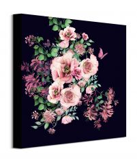 Pink Roses Luxe - obraz na płótnie w rozmiarze 40x40 cm