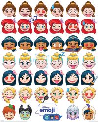 Disney Emoji (Princess Emotions) - plakat