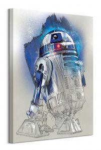 Star Wars: The Last Jedi (R2-D2 Brushstroke) - obraz na płótnie