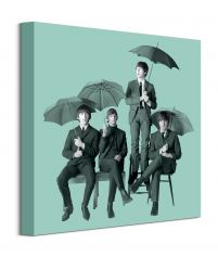 The Beatles Umbrellas - obraz na płótnie w wymiarach 40x40 cm