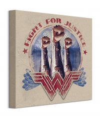 Wonder Woman Fight For Justice - Fist - obraz na płótnie o wymiarach 40x40 cm