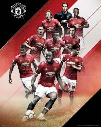 Manchester United Players 17/18 - plakat