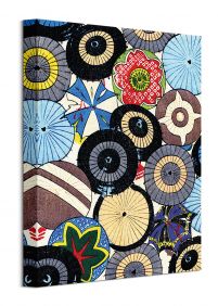 Vintage Japanese Umbrellas - obraz na płótnie