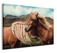 Horses with mane - obraz na płótnie