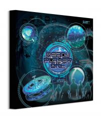 Ready Player One Locations - obraz na płótnie 40x40 cm