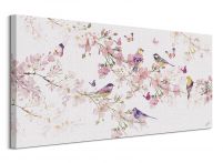 Birds and Blossom - obraz na płótnie 100x50 cm
